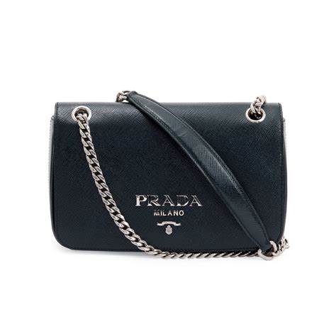 Prada Vernice Chain Pochette 